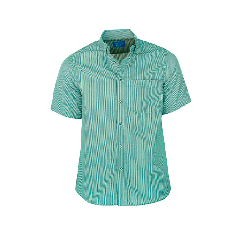 CAMISA BBO MIL RAYAS CABALLERO MANGA CORTA - Artículos Promocionales MAS RECIO